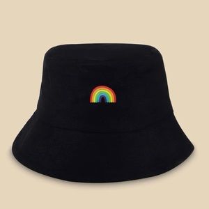 Rainbow bucket hat